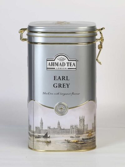 An Earl Grey hinge tea caddy
