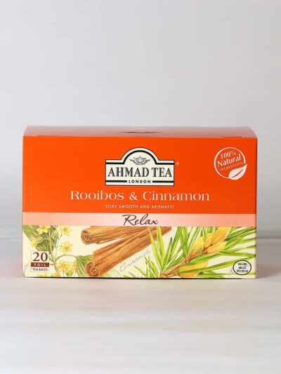 A box of tasty Rooibos and cinnamon tea