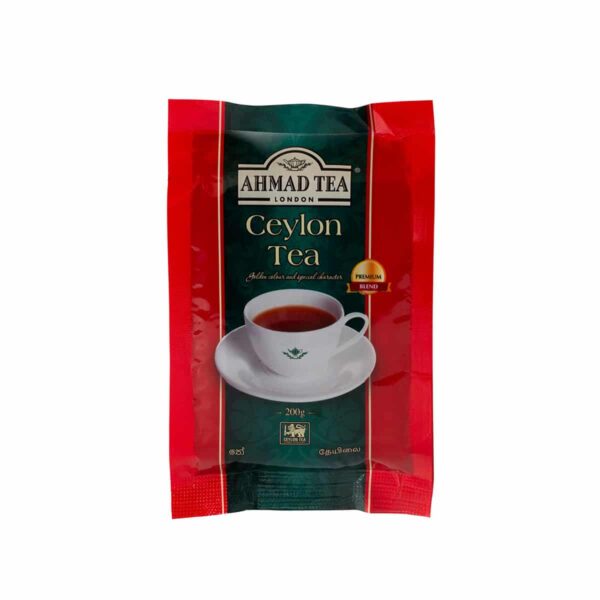 A packet of premium blend black tea